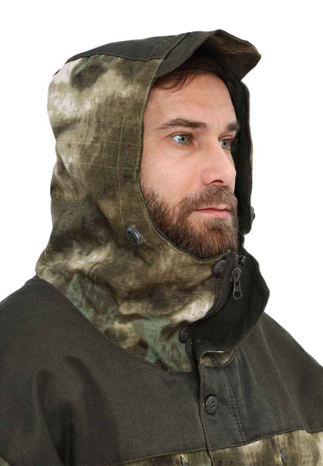 Костюм демисезонный "ГОРКА" куртка/брюки, цвет: кмф "Облака зеленый ", ткань: Твил рип-стоп/Грета