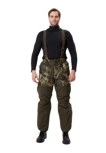 Костюм зимний «ГЕРКОН» куртка/брюки, цвет: кмф "серая глина"/т.хаки, ткань: Алова/Финляндия