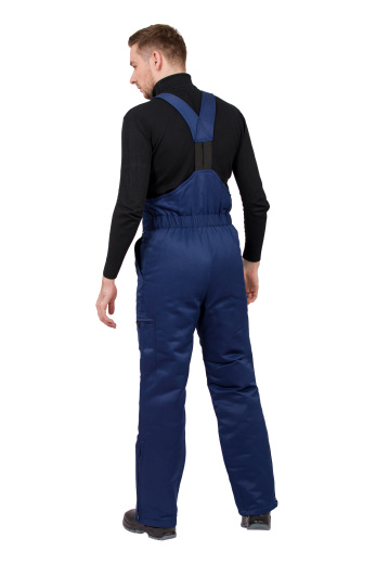 Полукомбинезон рабочий мужской зимний "Прим" цвет темно-синий