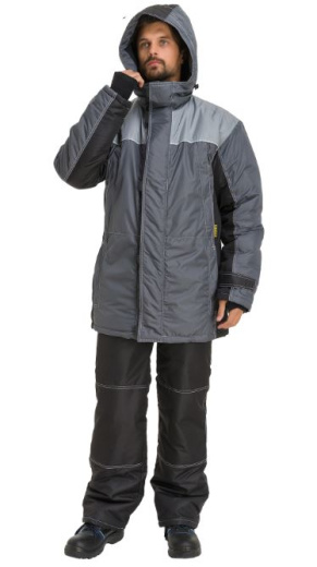 Куртка "Город" утепленная (т.сер/черн/св.сер)