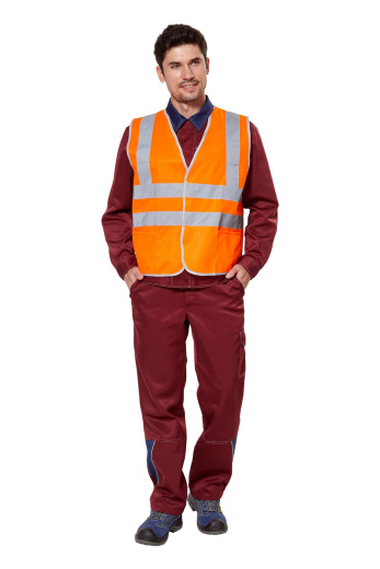 Жилет сигнальный с СОП оранжевый