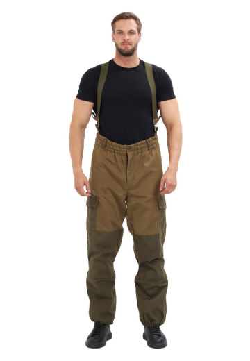 Костюм демисезонный "ГОРКА" куртка/брюки, цвет: св.хаки/т.хаки, ткань: Полибрезент