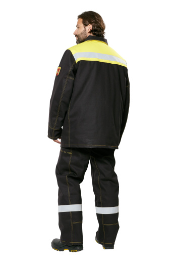 Костюм сварщика мужской зимний "Файмер 2" цвет черный/желтый