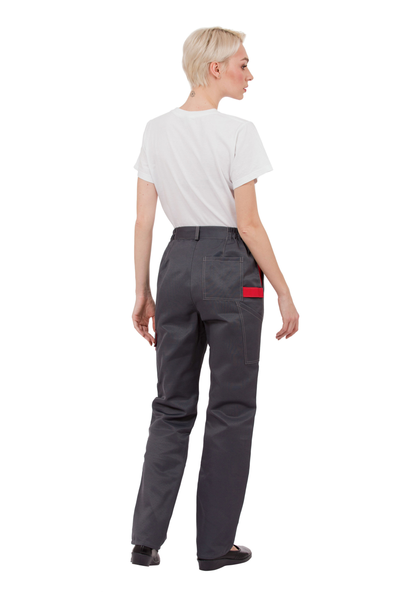 Костюм рабочий женский летний "Страйк" цвет серый/красный