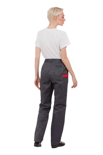 Костюм рабочий женский летний "Страйк" цвет серый/красный