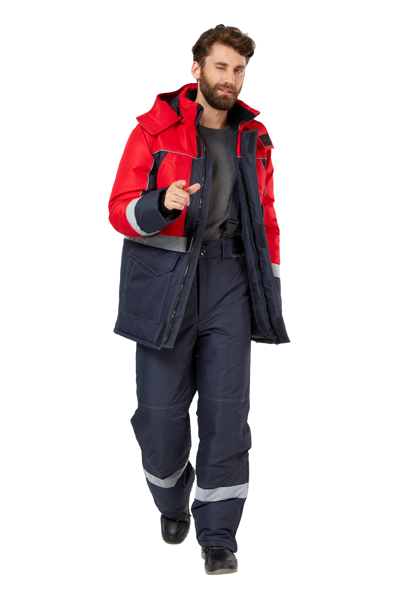 Брюки рабочие мужские зимние "Сунтар" цвет темно-синий