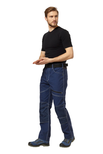 Брюки рабочие мужские летние "Smart" цвет т.синий