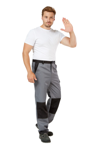 Костюм рабочий мужской летний "Умелец 1" цвет серый/черный