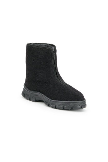 Ботинки мужские зимние утепленные суконные цвет черный