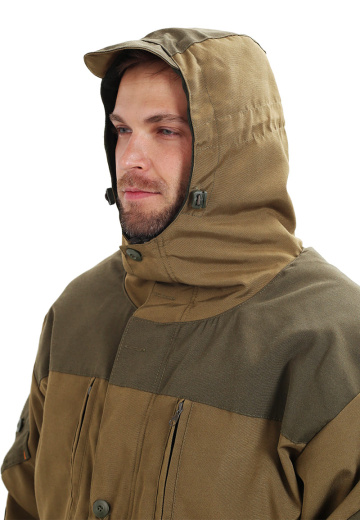 Костюм демисезонный "ГОРКА" куртка/брюки, цвет: св.хаки/т.хаки, ткань: Полибрезент