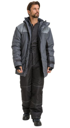 Куртка "Город" утепленная (т.сер/черн/св.сер)