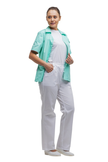 Брюки женские "Юкка" цвет белый