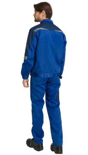 Костюм "Монтана" с полукомбинезоном (василек/т.синий)