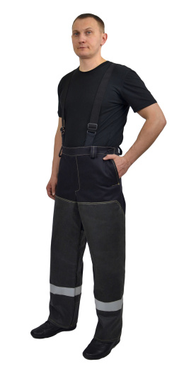 Костюм сварщика «ЦЕРБЕР» комбинированный (хлопок + арамид /панокс с силиконовым покрытием), КС-07