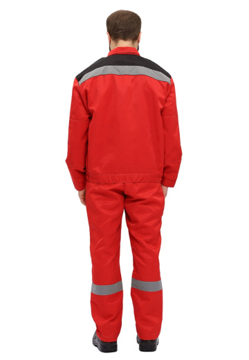 Костюм рабочий "Легион" красный/черный