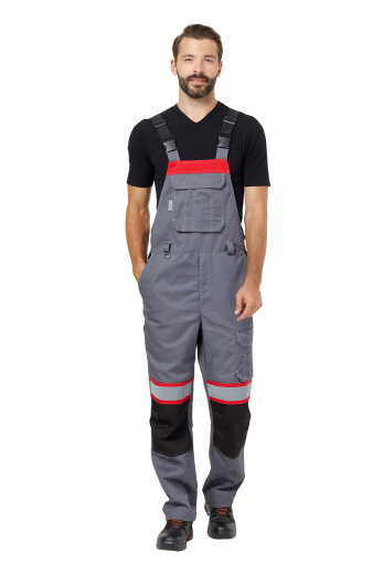 Костюм рабочий мужской летний "Памир" цвет серый/черный/красный