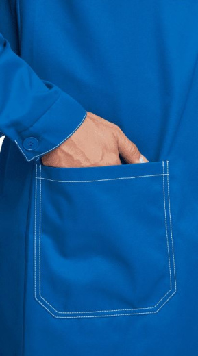 Халат "Монтана" летний (василек/т.синий)