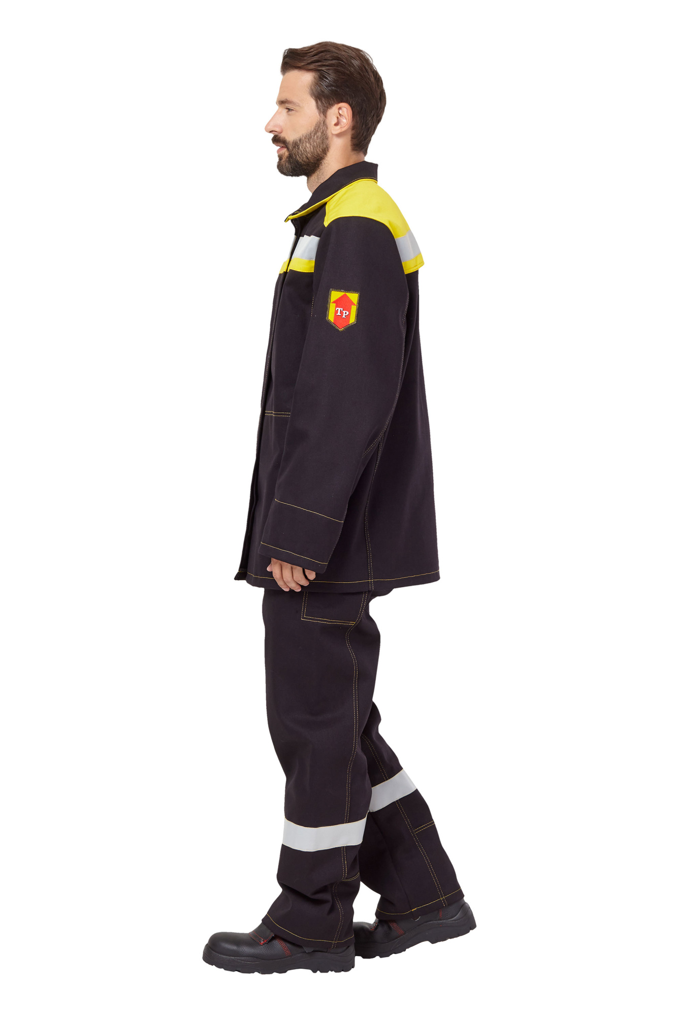 Костюм сварщика мужской летний "Файмер 2" цвет черный/желтый