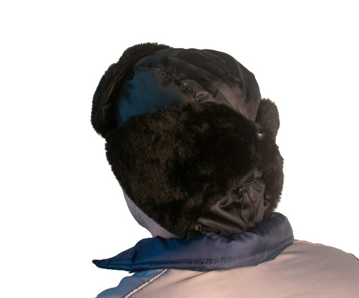 Шапка "Антифрост" черная, тк.Оксфорд, подкл. бязь (универс.размер 56-62)