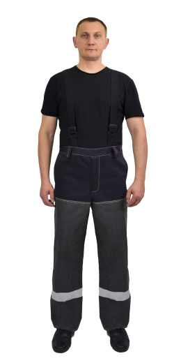 Костюм сварщика «ЦЕРБЕР» комбинированный (хлопок + арамид /панокс с силиконовым покрытием), КС-07