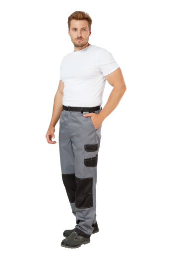 Костюм рабочий мужской летний "Умелец 1" цвет серый/черный