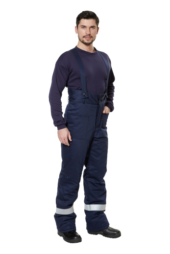 Костюм защитный от электродуги зимний "СП08-З/V-2" цвет оранжевый/синий