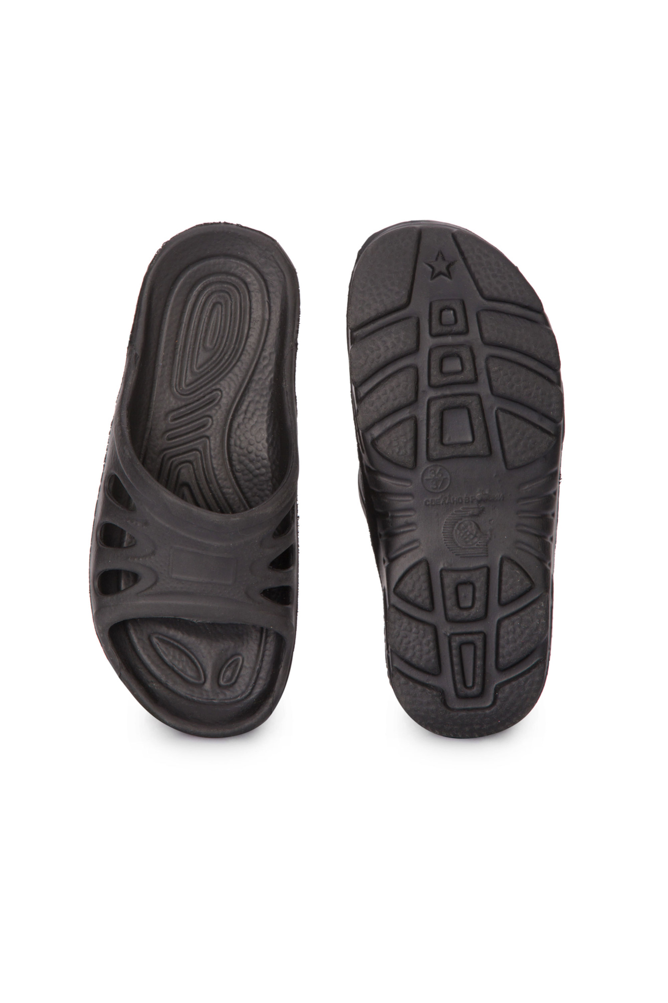 Тапочки ЭВА пляжные цвет черный