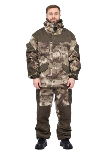 Костюм демисезонный "ГОРКА" куртка/брюки, цвет: кмф "Облака бежевый", ткань: Твил рип-стоп/Грета