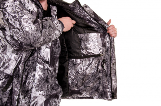 Костюм зимний мужской Снеговик (алова, изморозь)