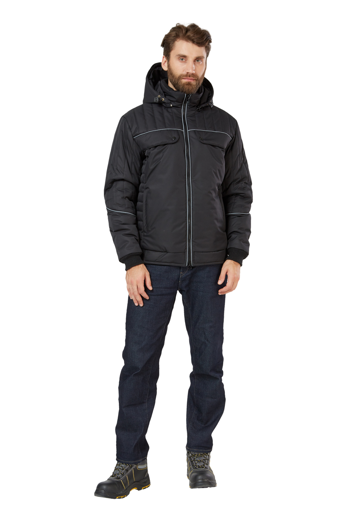 Куртка рабочая мужская демисезонная "Тахо" цвет черный