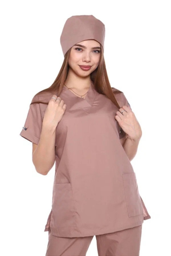 Костюм медицинский женский кофе "Эрла", тиси
