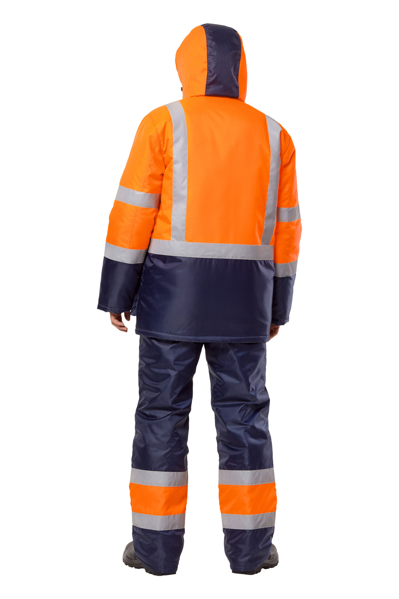 Костюм сигнальный рабочий мужской "Спектр" с СОП цвет оранжевый/темно-синий